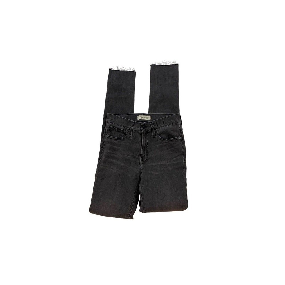 Madewell 9" High rise Skinny Stretch Jeans Raw Hem Women's 32x26